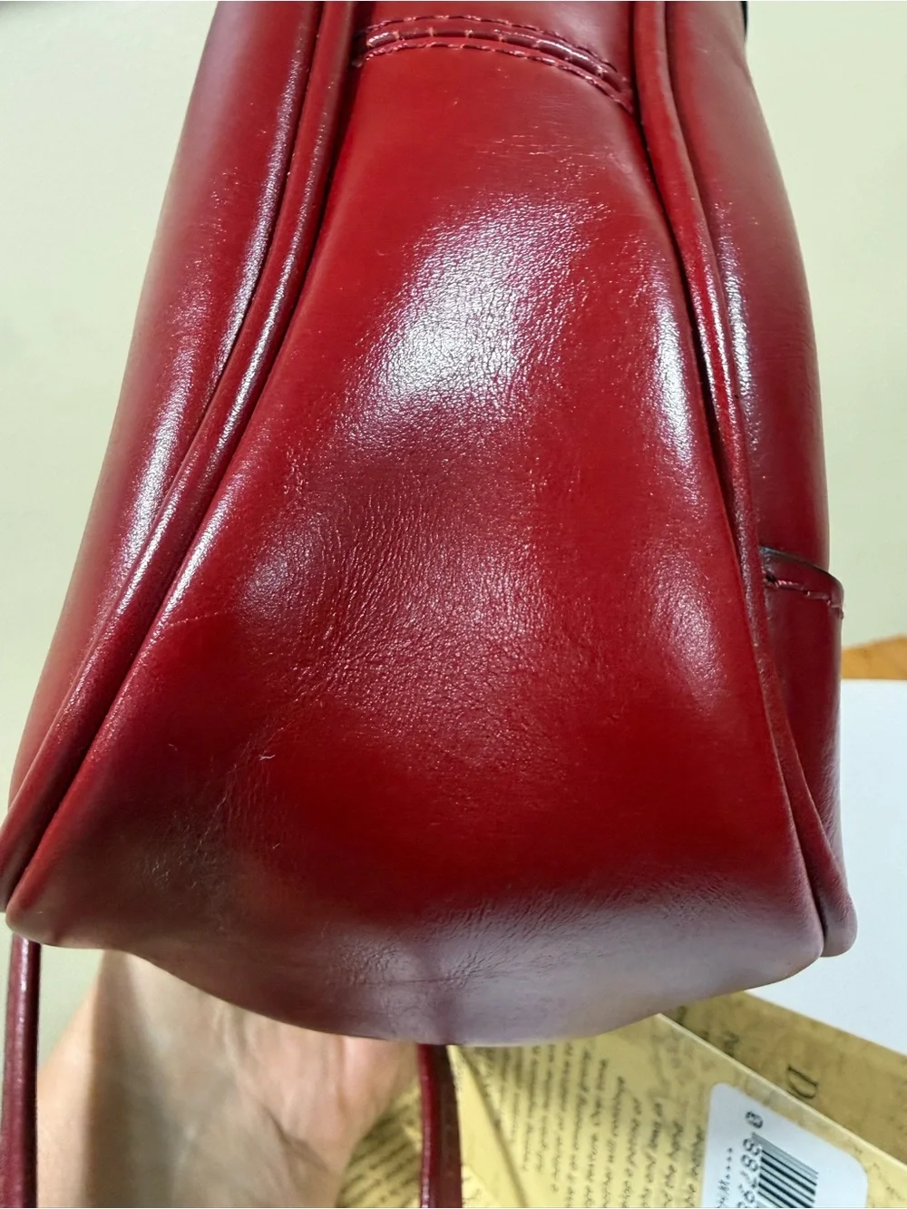 Patricia Nash Ruby Red Leather Crossbody Bag